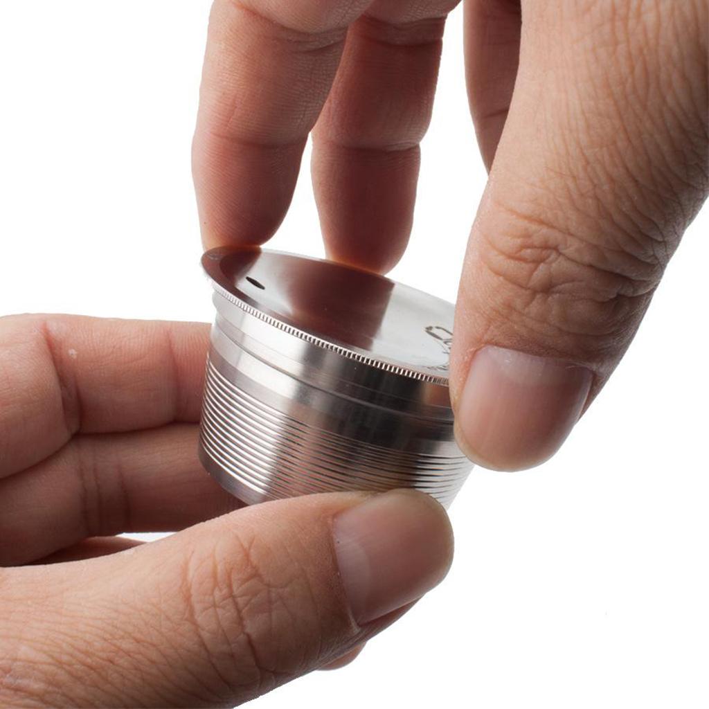 Coffee Capsules Stainless Steel Filter Cup Pods with Spoon and Brush