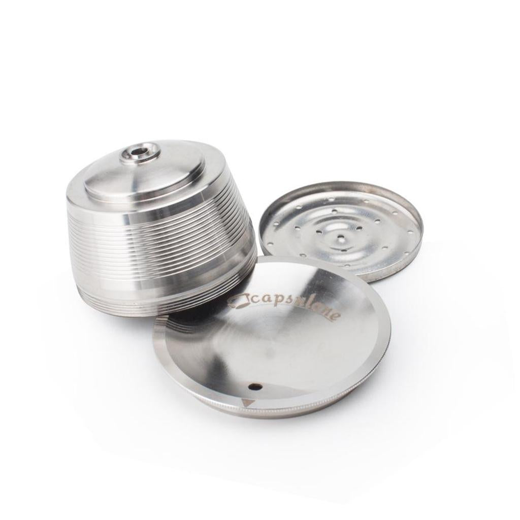 Coffee Capsules Stainless Steel Filter Cup Pods with Spoon and Brush