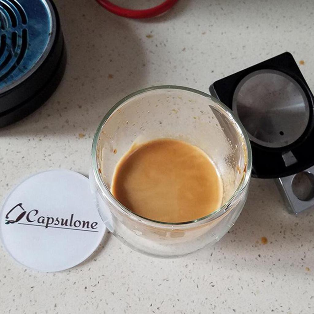 Coffee Capsules Stainless Steel Filter Cup Pods with Spoon and Brush