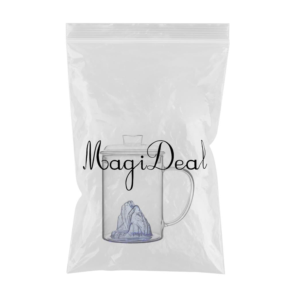Glass Tea Cup with Lid Filter Glass Cup Travel Teacup Teaware Water Mug Purple