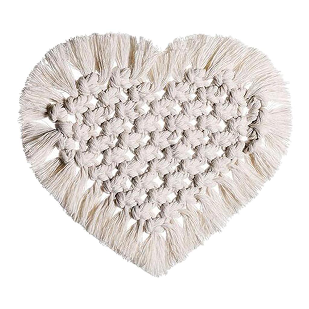 Handmade Braided Cup Mat Macrame Coasters Pad Table Mat Cotton Style 4