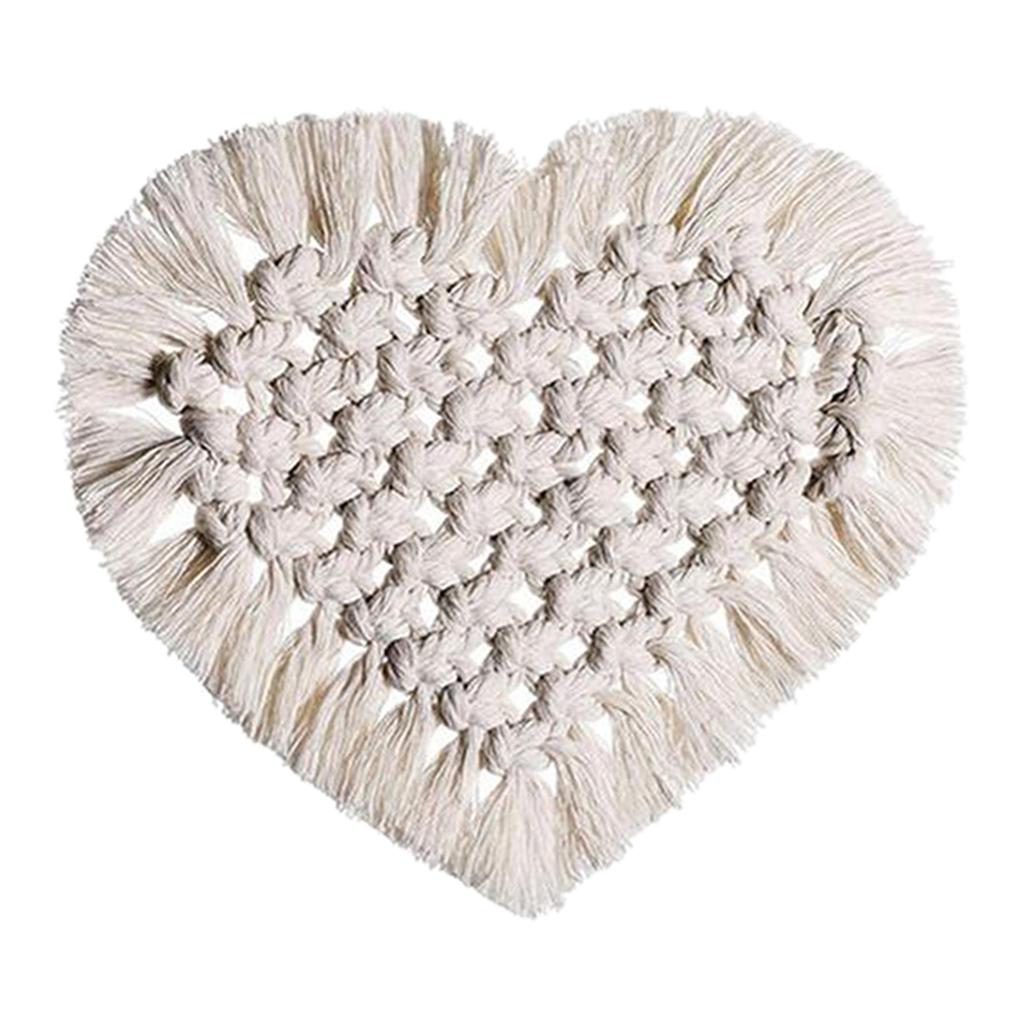 Handmade Braided Cup Mat Macrame Coasters Pad Table Mat Cotton Style 4