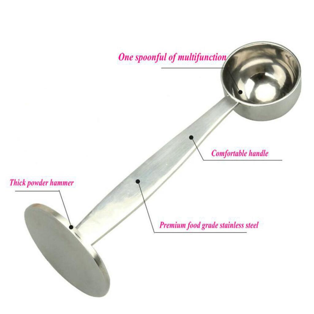 Espresso Coffee Measuring Spoon Coffee Scoop Kitchen Tool Silver
