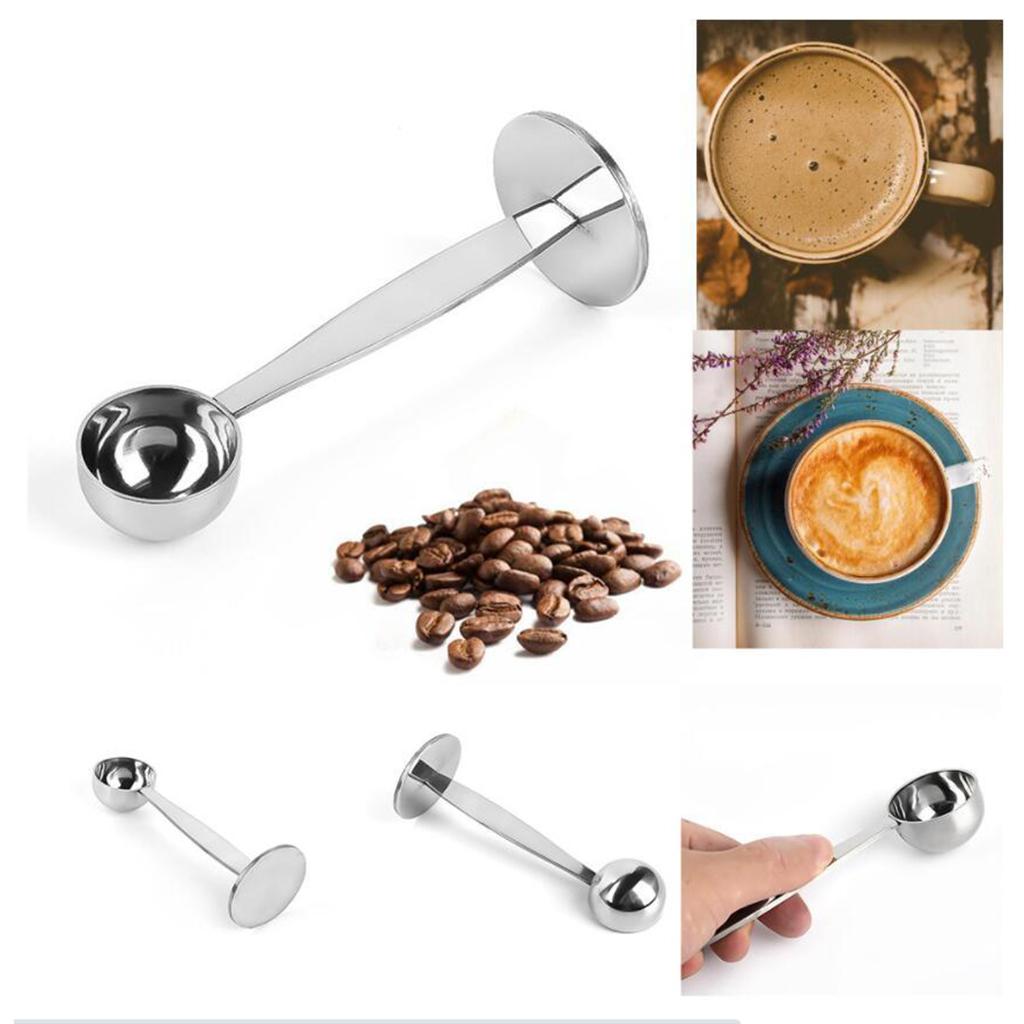 Espresso Coffee Measuring Spoon Coffee Scoop Kitchen Tool Silver