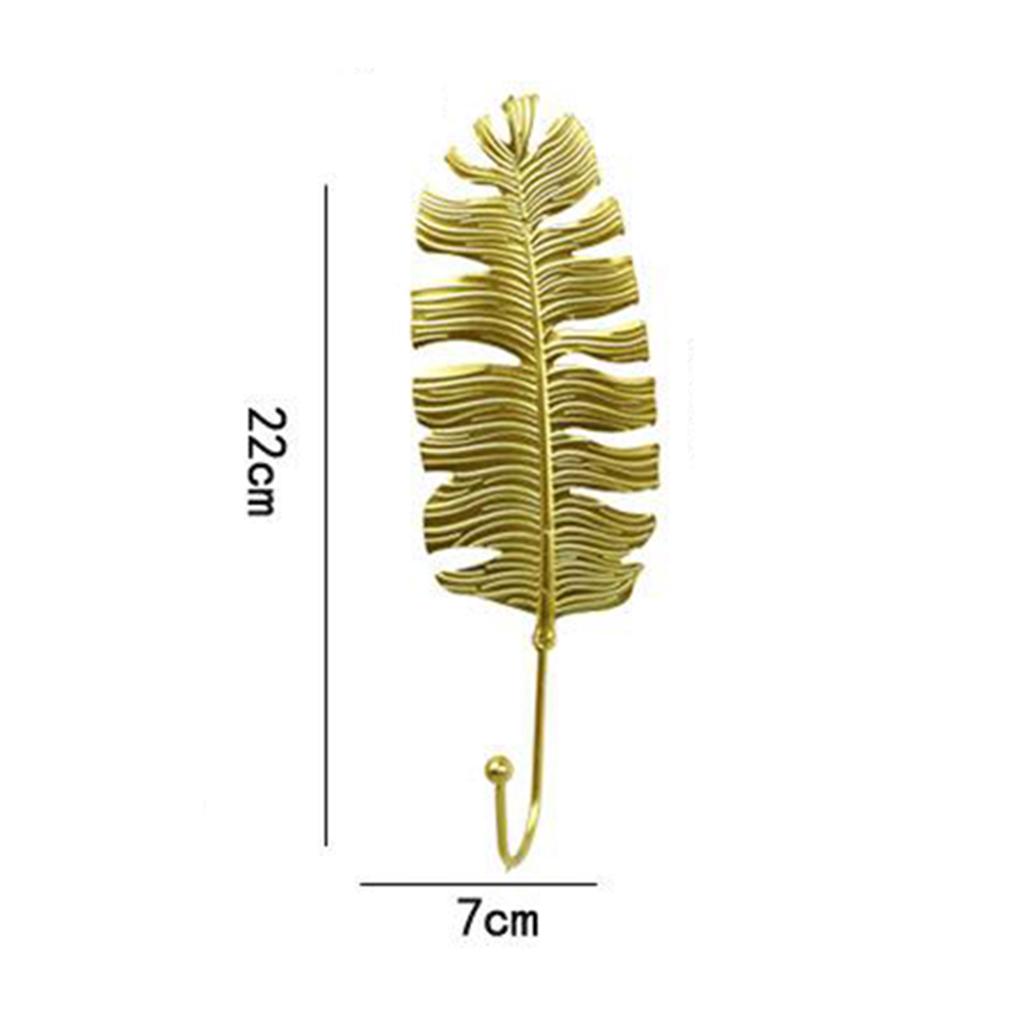 Leaf Shape Hook Door Wall Wardrobe Clothes Bag Key Hanger Home Decor Style 1
