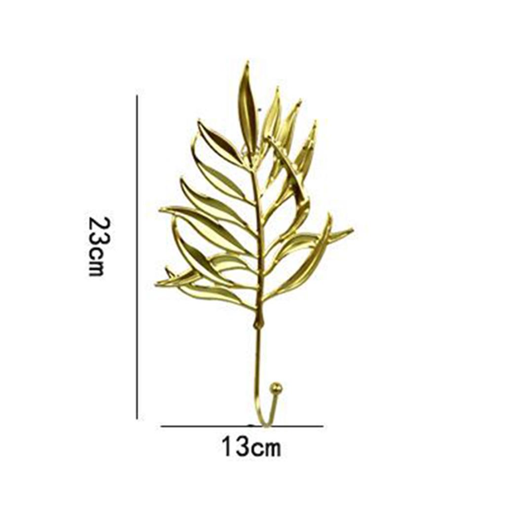 Leaf Shape Hook Door Wall Wardrobe Clothes Bag Key Hanger Home Decor Style 3