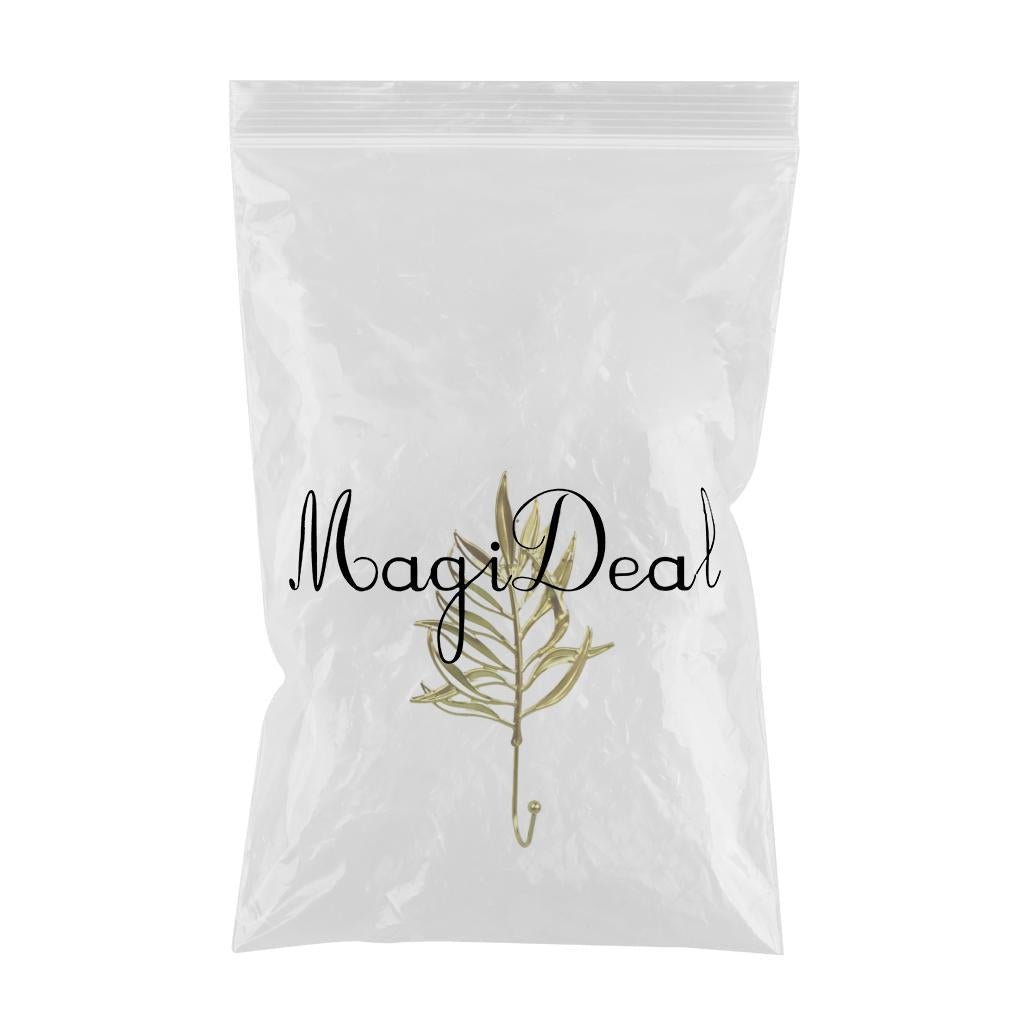 Leaf Shape Hook Door Wall Wardrobe Clothes Bag Key Hanger Home Decor Style 3