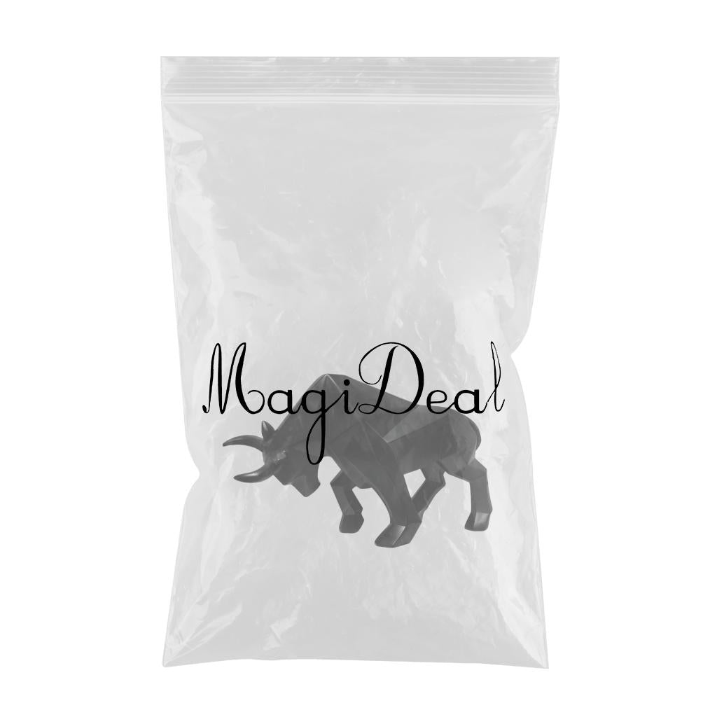 Resin Bull Sculpture Crafted Bullfight Figurines Home Desk Ornaments Black
