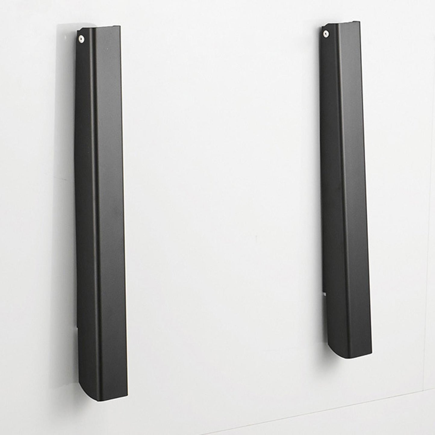 Aluminum Folding Clothes Hanger Wall Mounted Retractable Clothes Rack Black