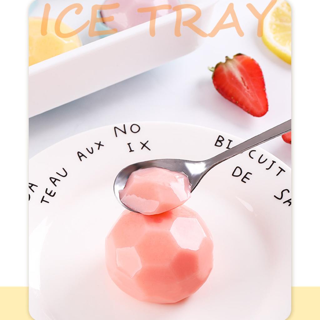 2pcs Ice Cube Tray Pudding Jelly Maker Mold Home Kitchen Mould Accessory Style 2