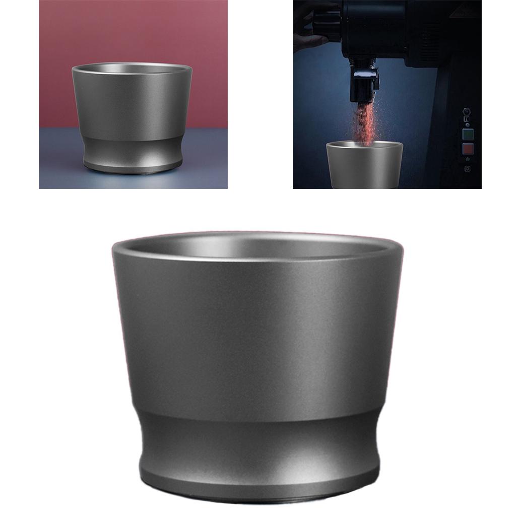 Coffee Dosing Ring Powder Receiver Cup For Espresso Machine Durable Gray