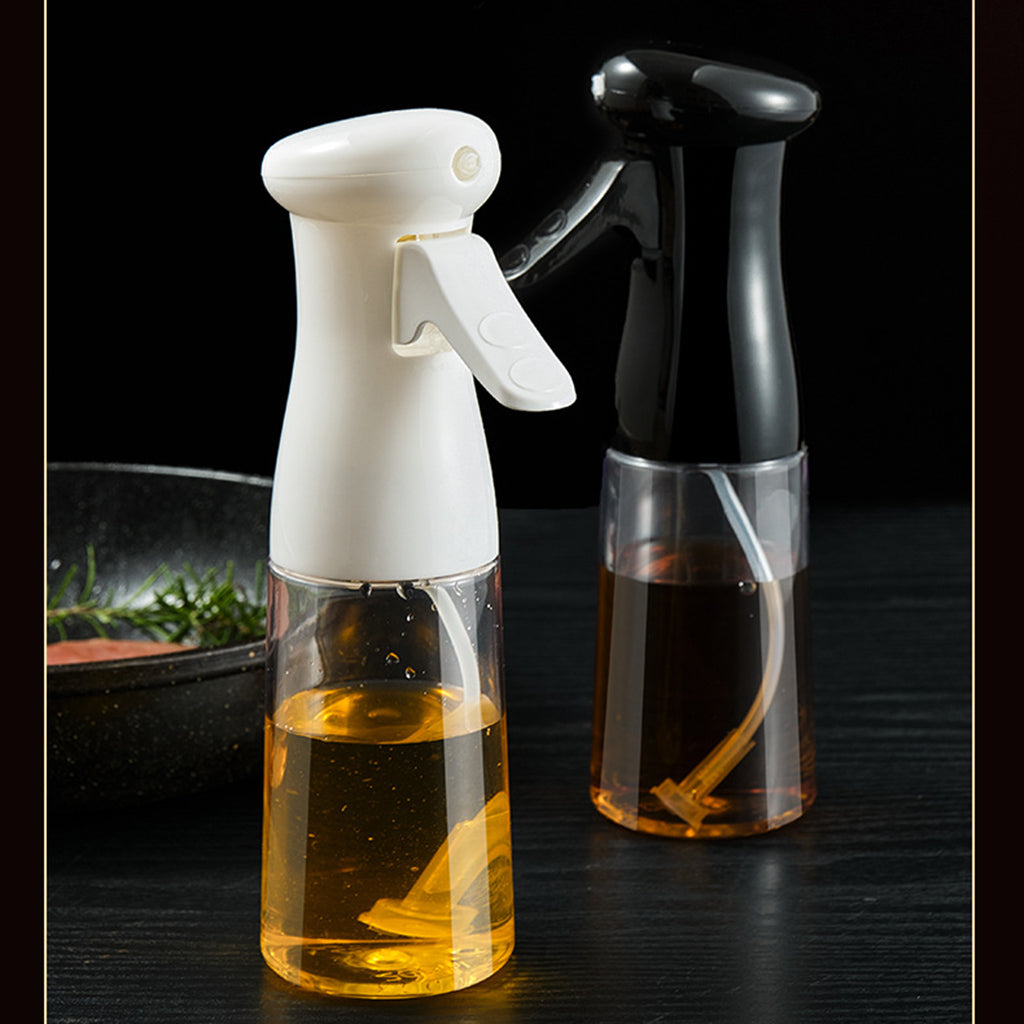 Refillable Oil Sprayer Portable Oil Dispenser for Baking BBQ Silicone Clip black 3 in 1