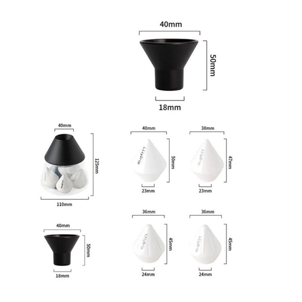 Ceramic Reusable Coffee Dripper Transformer Brewer Filter Cup Style 1