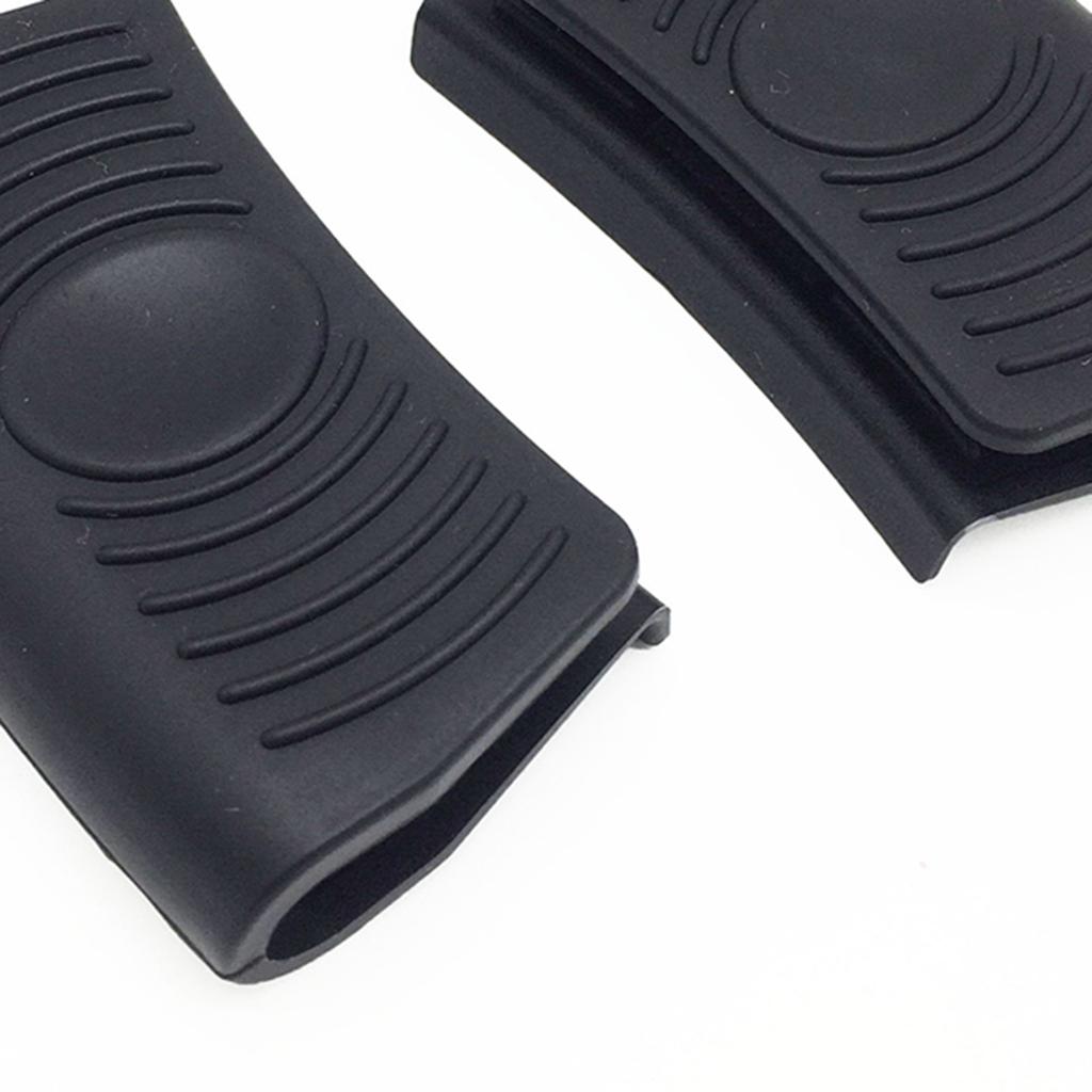 Heat-Resistance Silicone Pan Handle Holder Cover Grip Kitchen 7pcs black