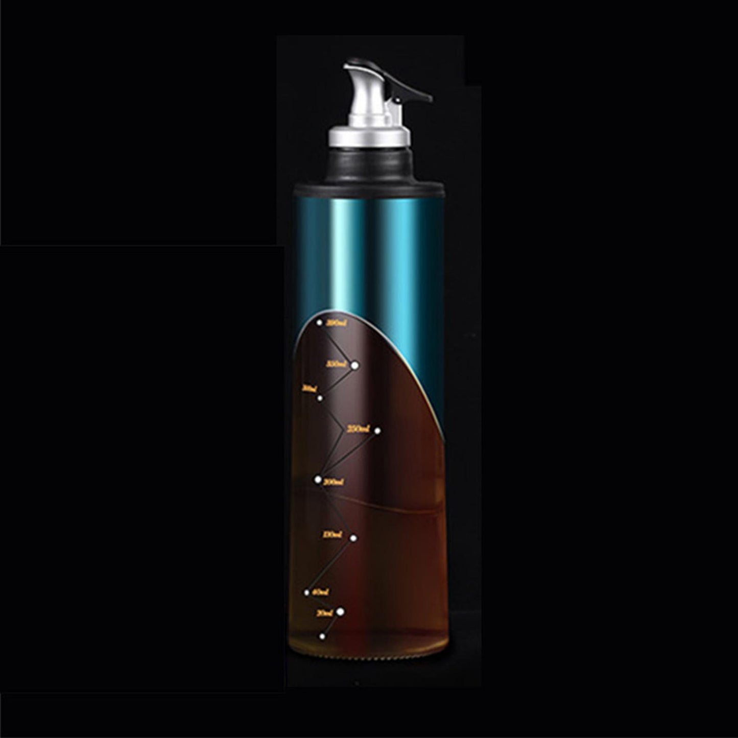 Glass Olive Oil Vinegar Liquor Dispenser Wine Pourer Bar Tools Bottle Blue