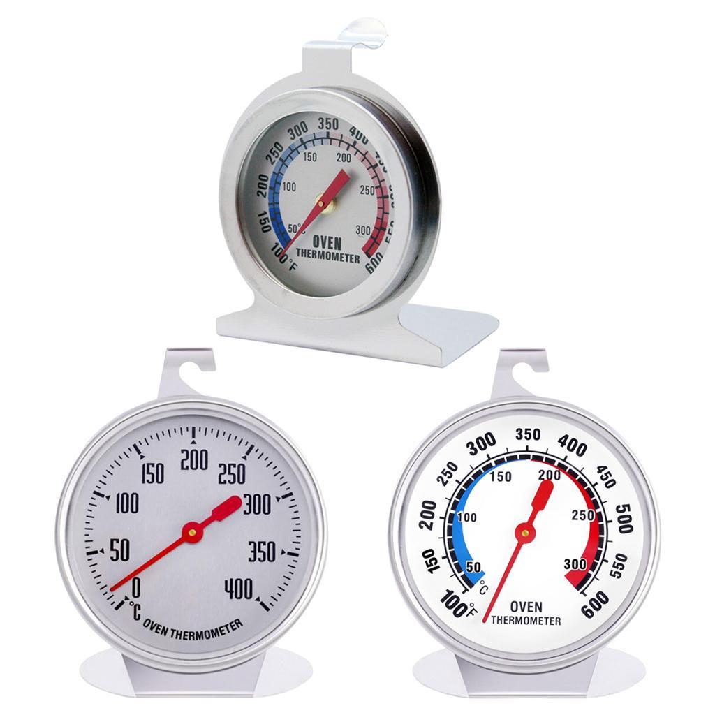Stainless Steel Instant Read Oven/Grill/Smoker Monitoring Thermometer Silver