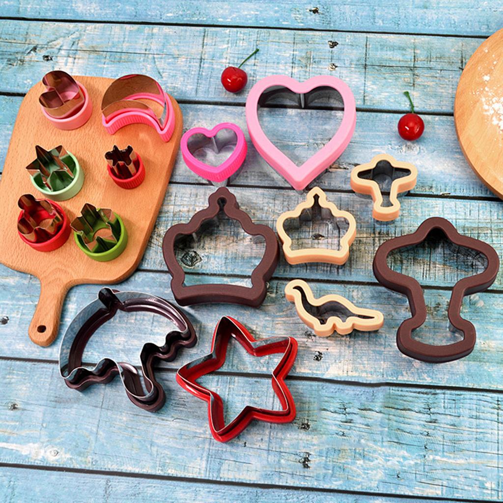 Nonstick Cookies Cutter Paste Pastry Baking Mold Heart Shape Pink