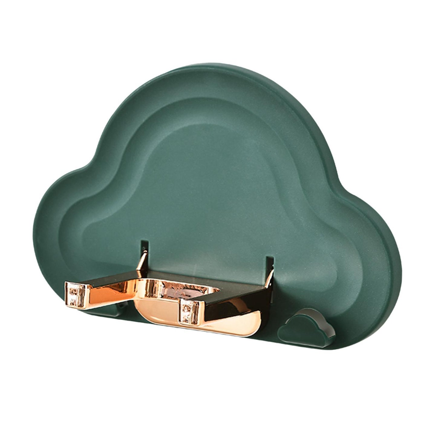 Wall Hair Dryer Holder Storage Stand Folding Rack Bathroom Styling Tool green