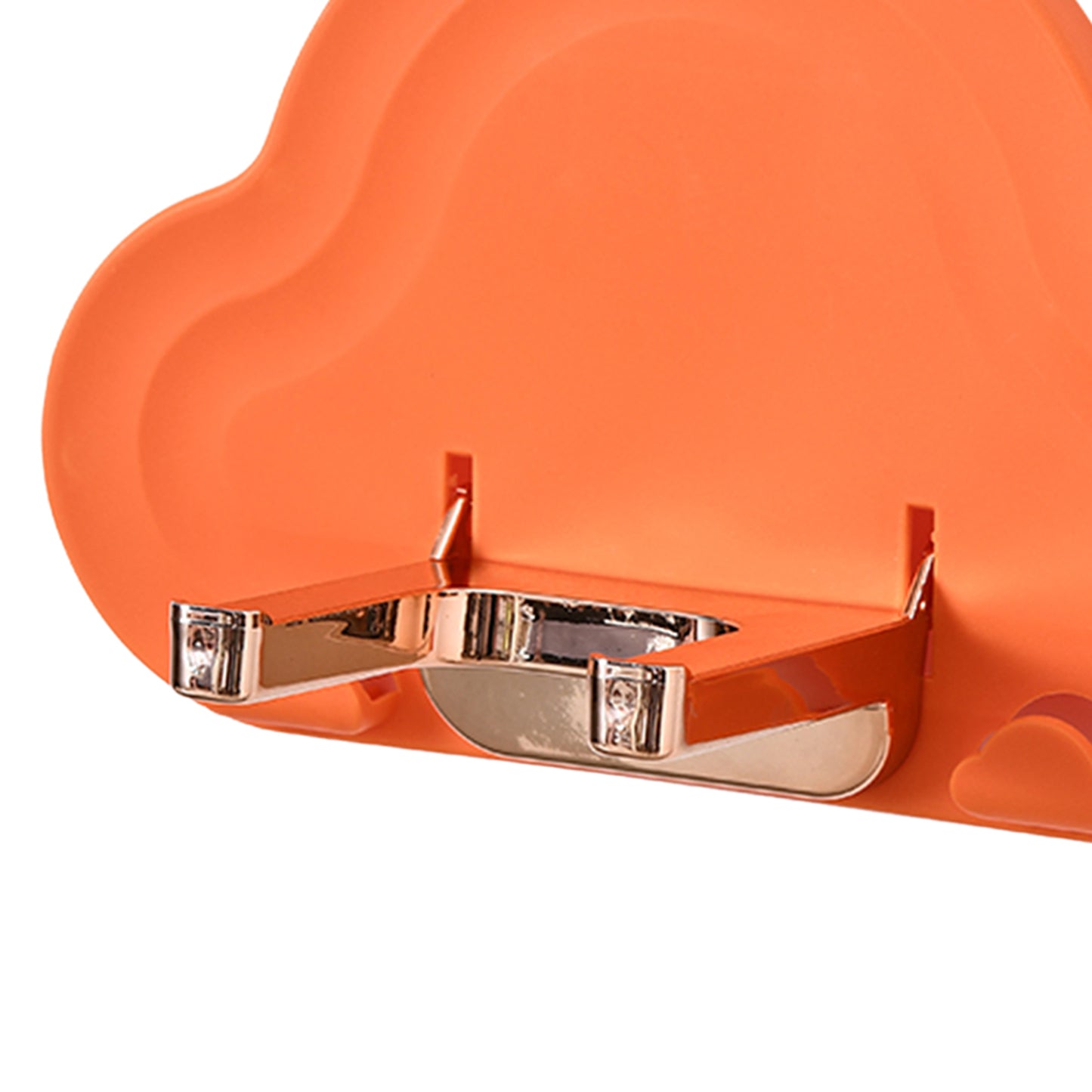 Wall Hair Dryer Holder Storage Stand Folding Rack Bathroom Styling Tool orange