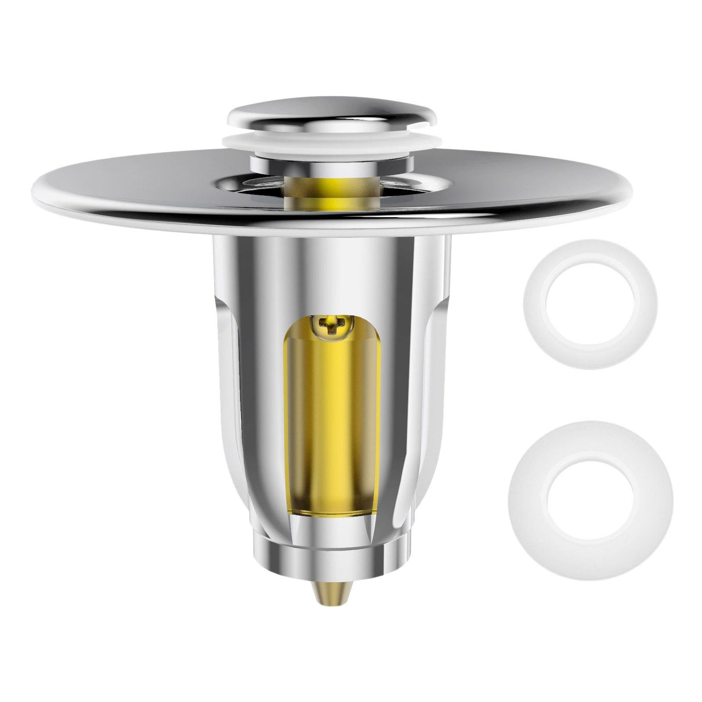 Bounce Drain Filter Anti-Explosion Upgraded Brass for Bathtub Vanity Sink