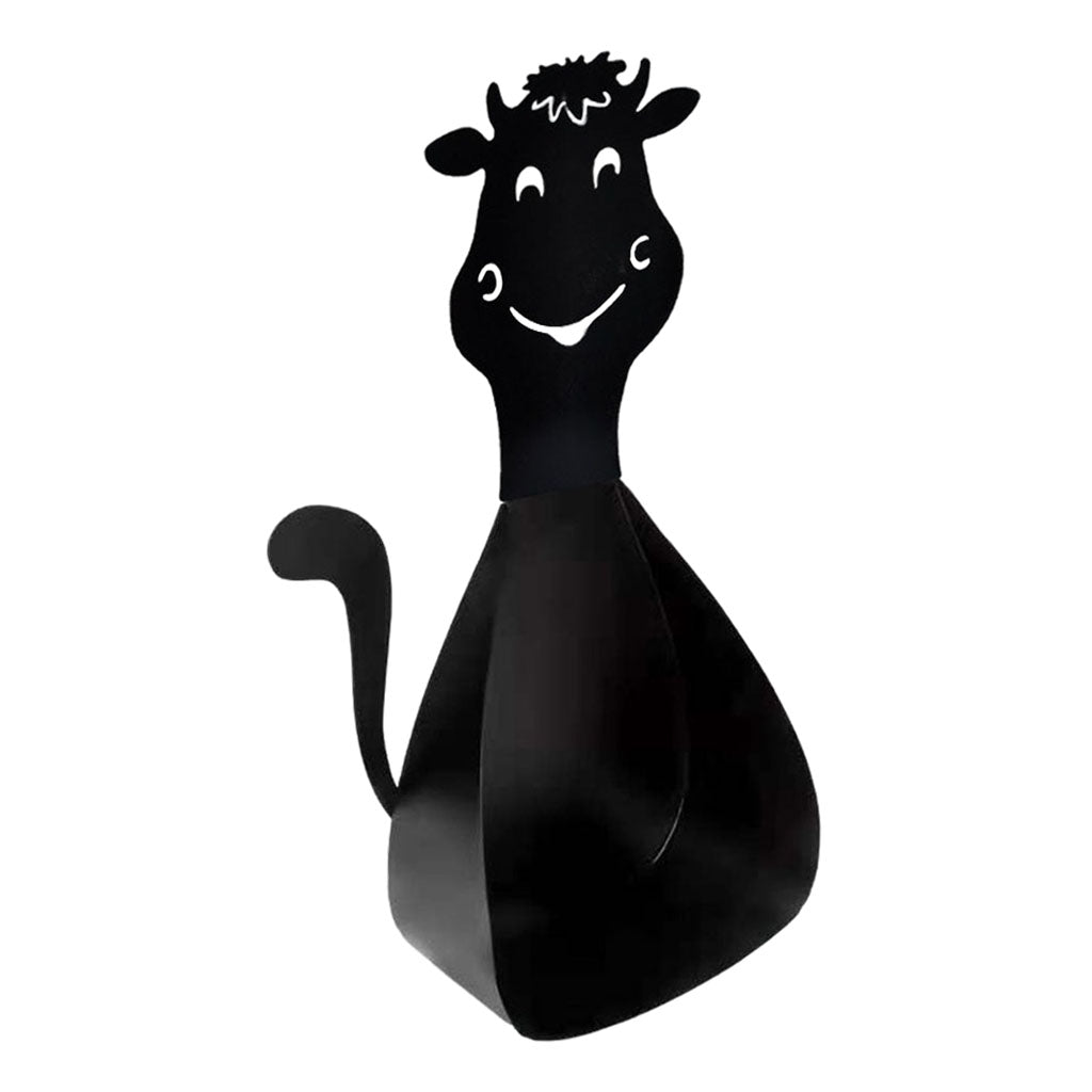 Cute Animal Figure Statue Toilet Paper Holder Office Ornament Cow