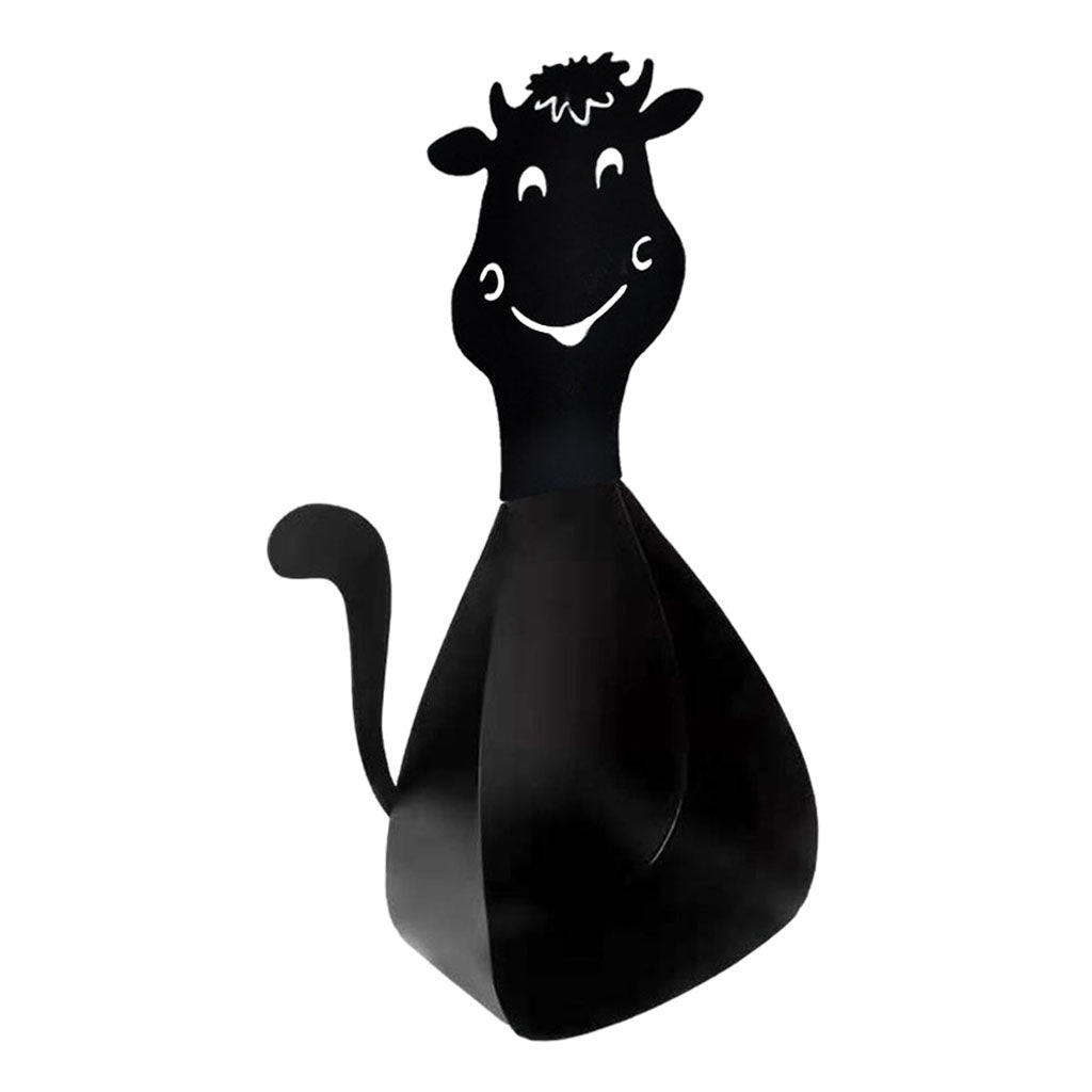 Cute Animal Figure Statue Toilet Paper Holder Office Ornament Cow