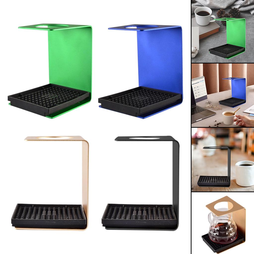 Metal Pour Over Manual Tea Coffee Drip Cup Bracket Rack Accessories Golden