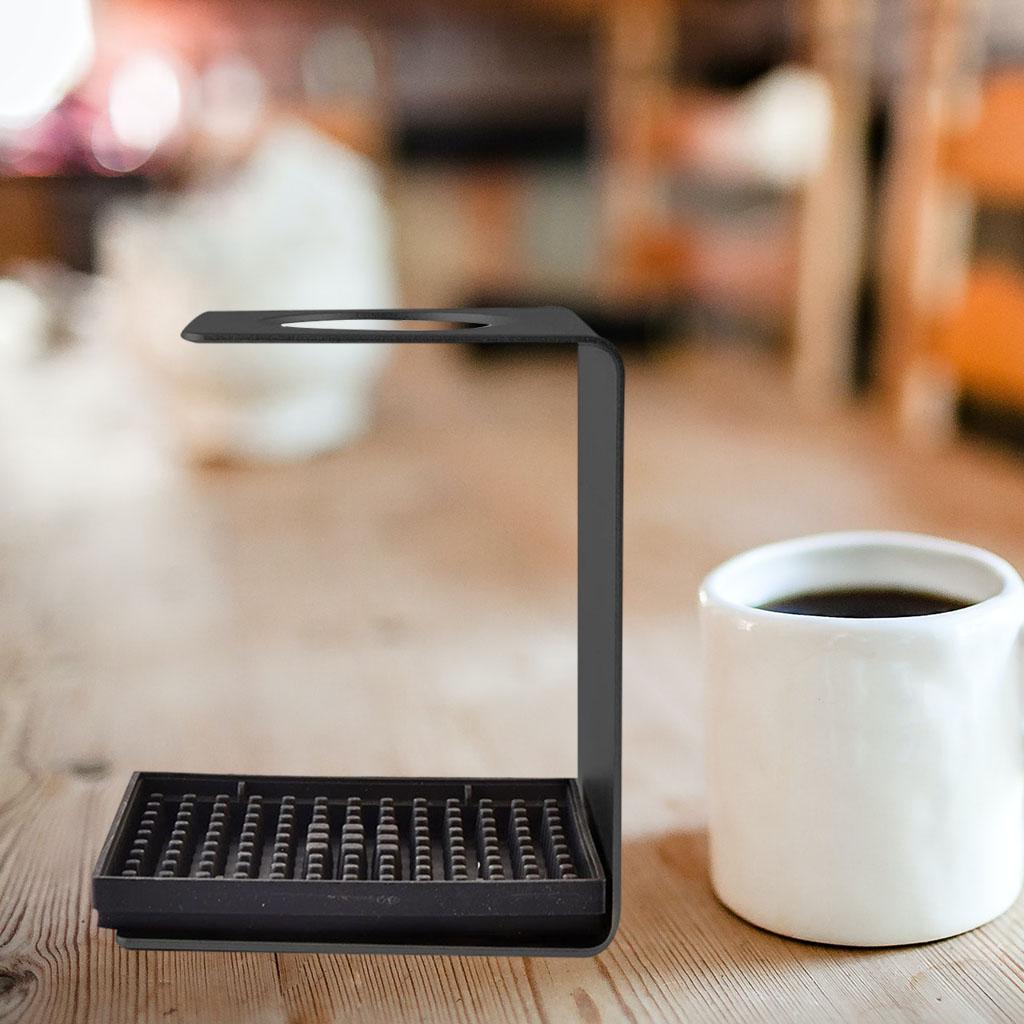 Metal Pour Over Manual Tea Coffee Drip Cup Bracket Rack Accessories Black