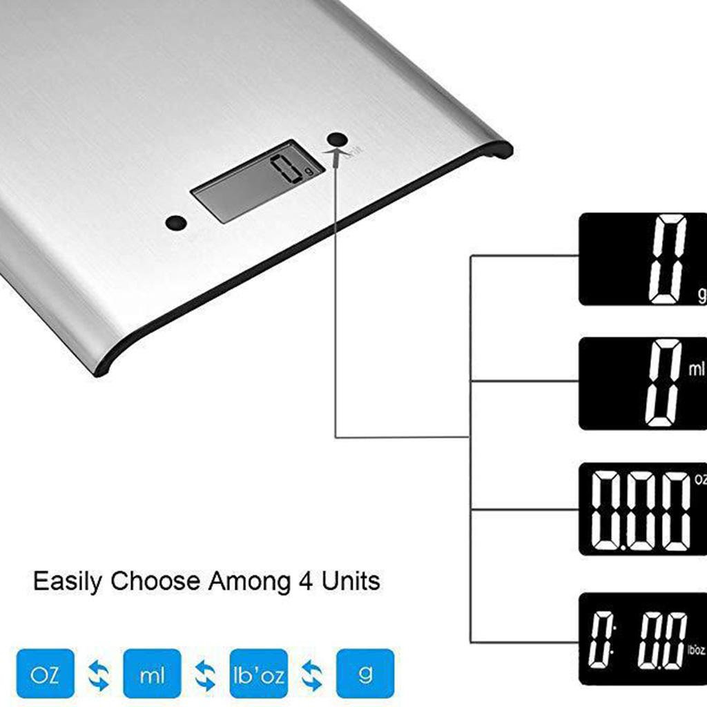 Kitchen Scale 5000/1g Food Scales Kitchen Dieting Small Pets Cooking Weight