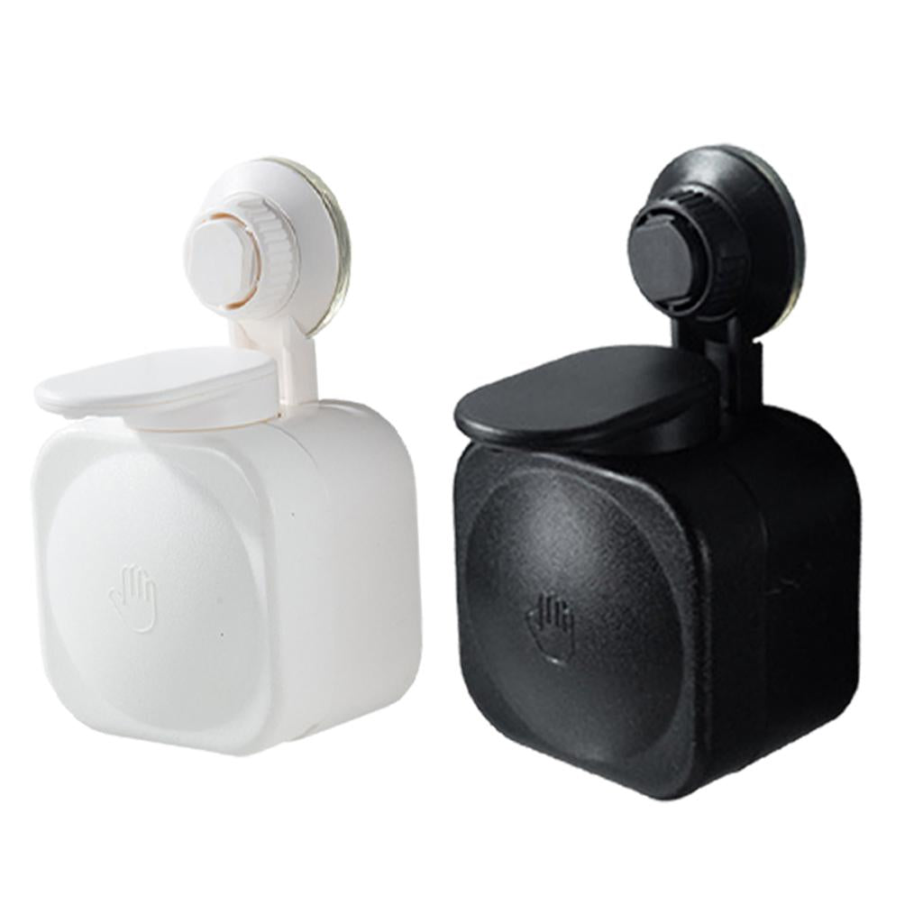 PVC Manual Soap Dispenser Wall Mounting Bathroom Washroom School Hotel White