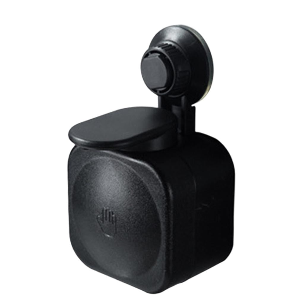 PVC Manual Soap Dispenser Wall Mounting Bathroom Washroom School Hotel Black