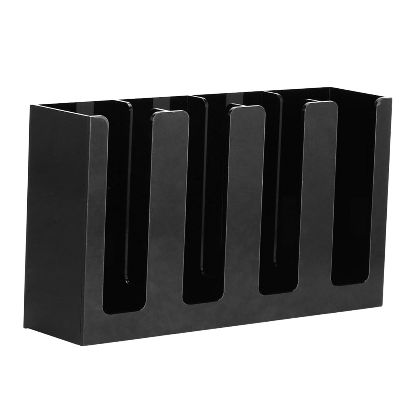 4 Compartments Coffee Cup Condiment Organizer Rack Cup Dispenser for Cafe