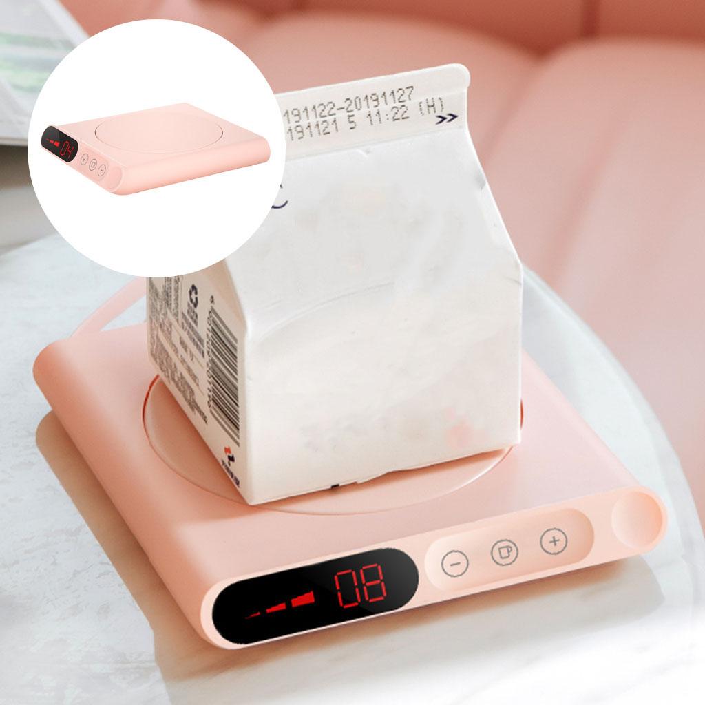 Portable 55 Degree USB 10W Smart Coffee Cup Mug Warmer Accessories Pink