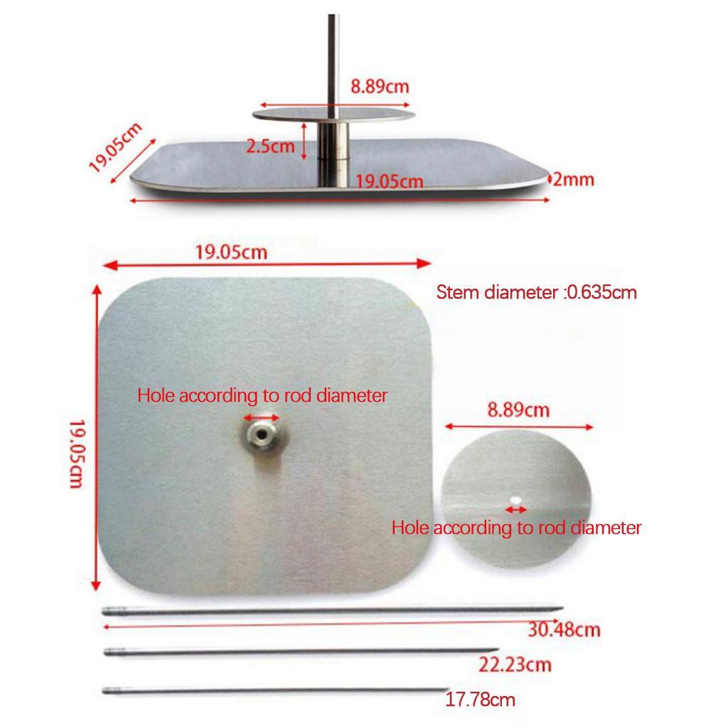 Stainless Steel Vertical Skewer Oven Kebab Spike Stand BBQ Rack square