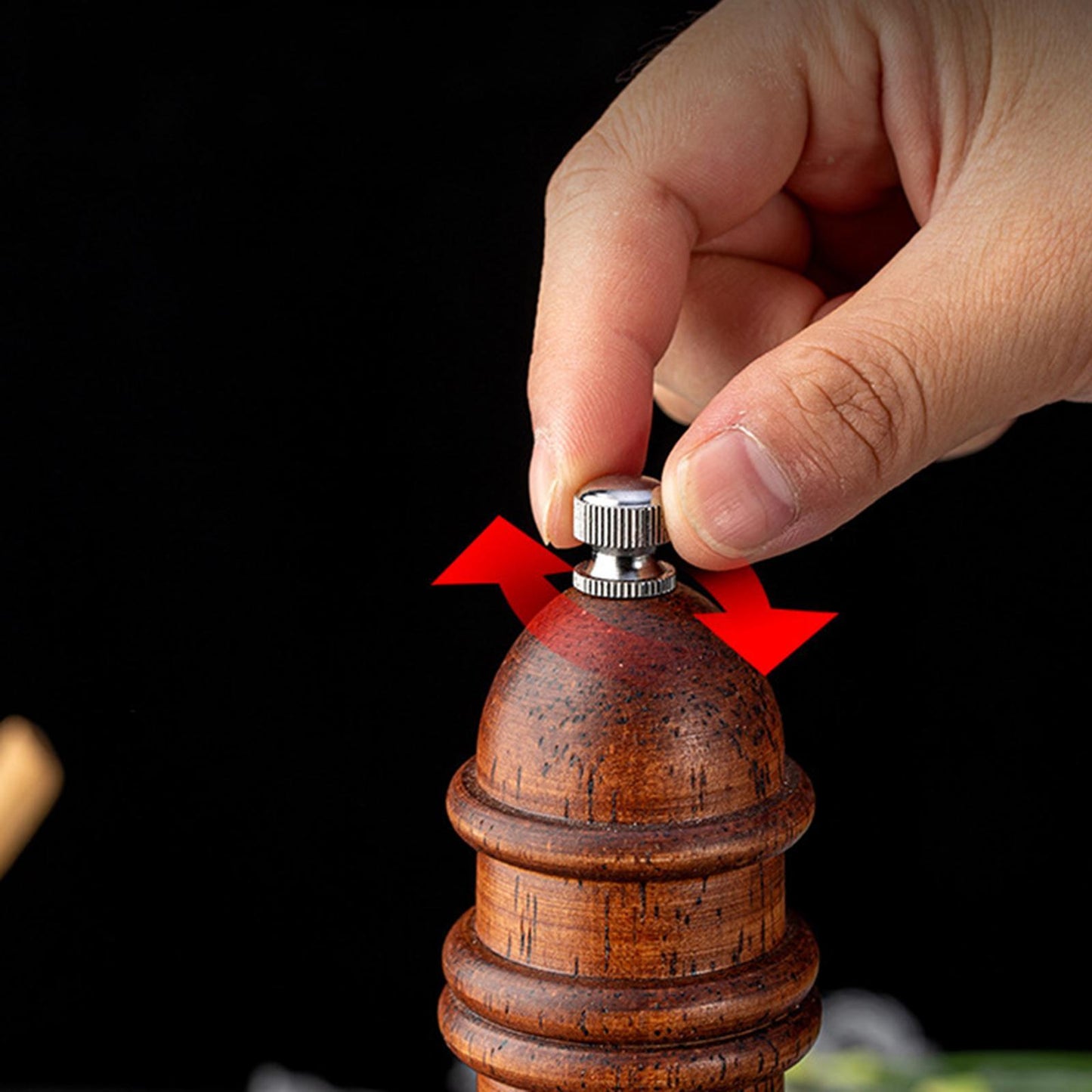 Wooden Salt and Pepper Grinder Pepper Shaker Sesame Spice Mill for Kitchen