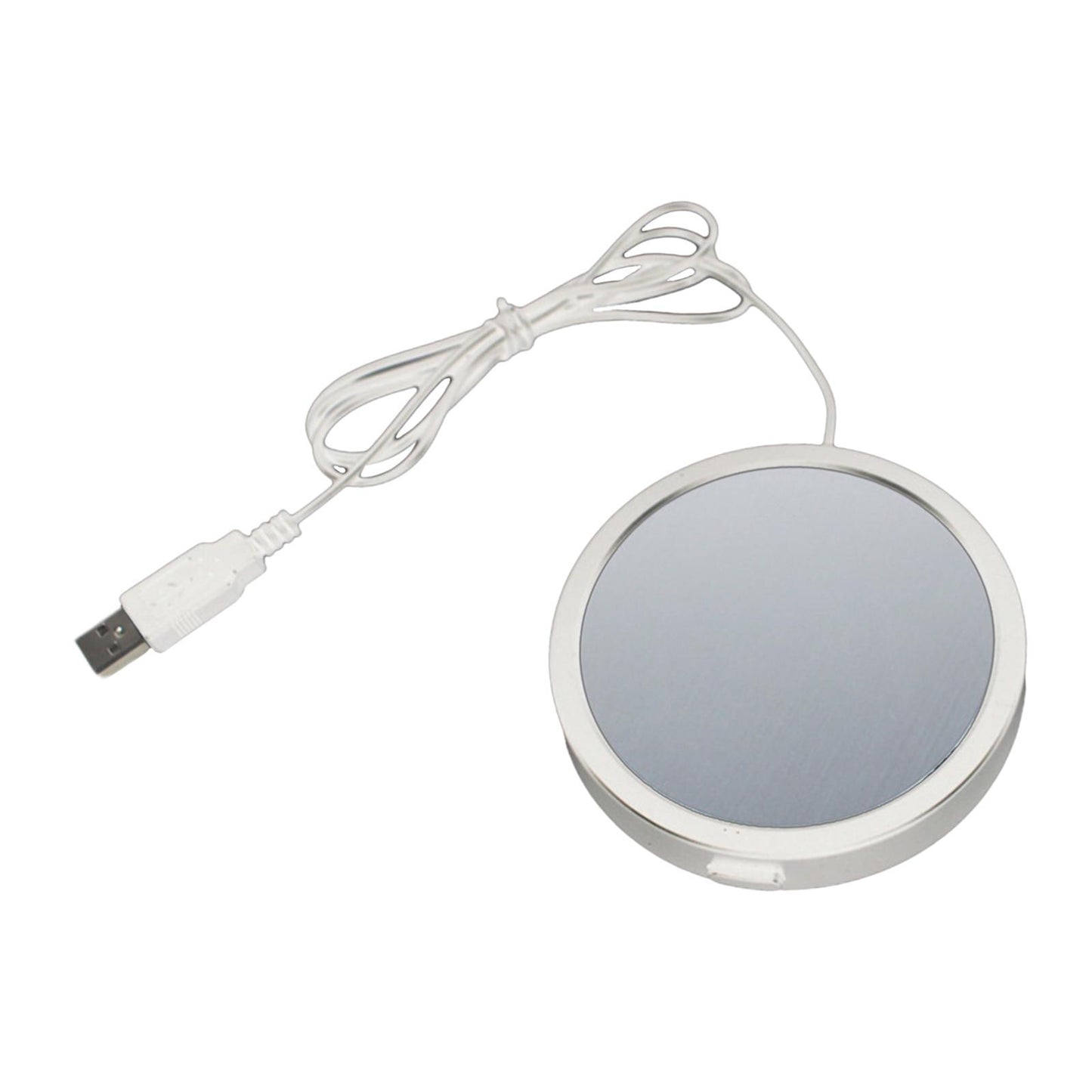 Electric Mug Warmer Desktop Beverage Keep Warm Drinking Cup Heating White
