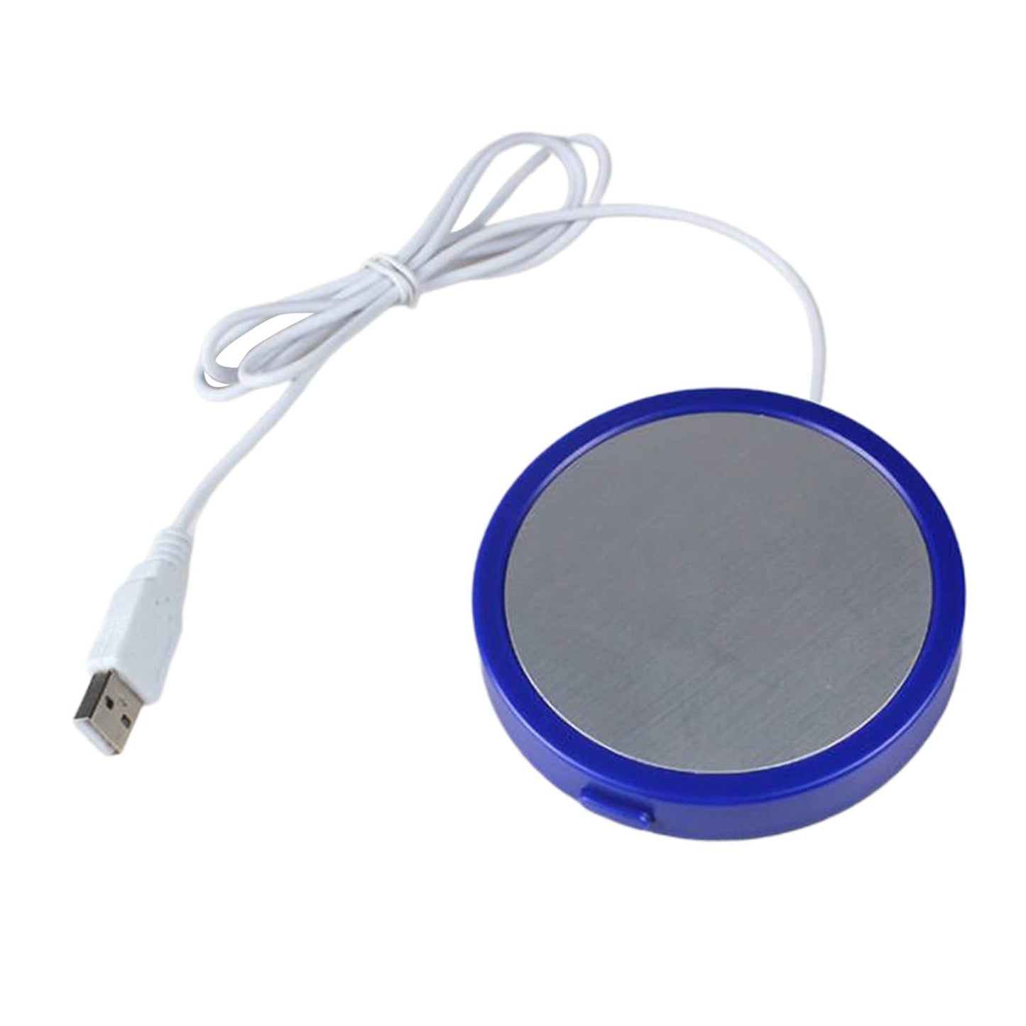 Electric Mug Warmer Desktop Beverage Keep Warm Drinking Cup Heating Blue
