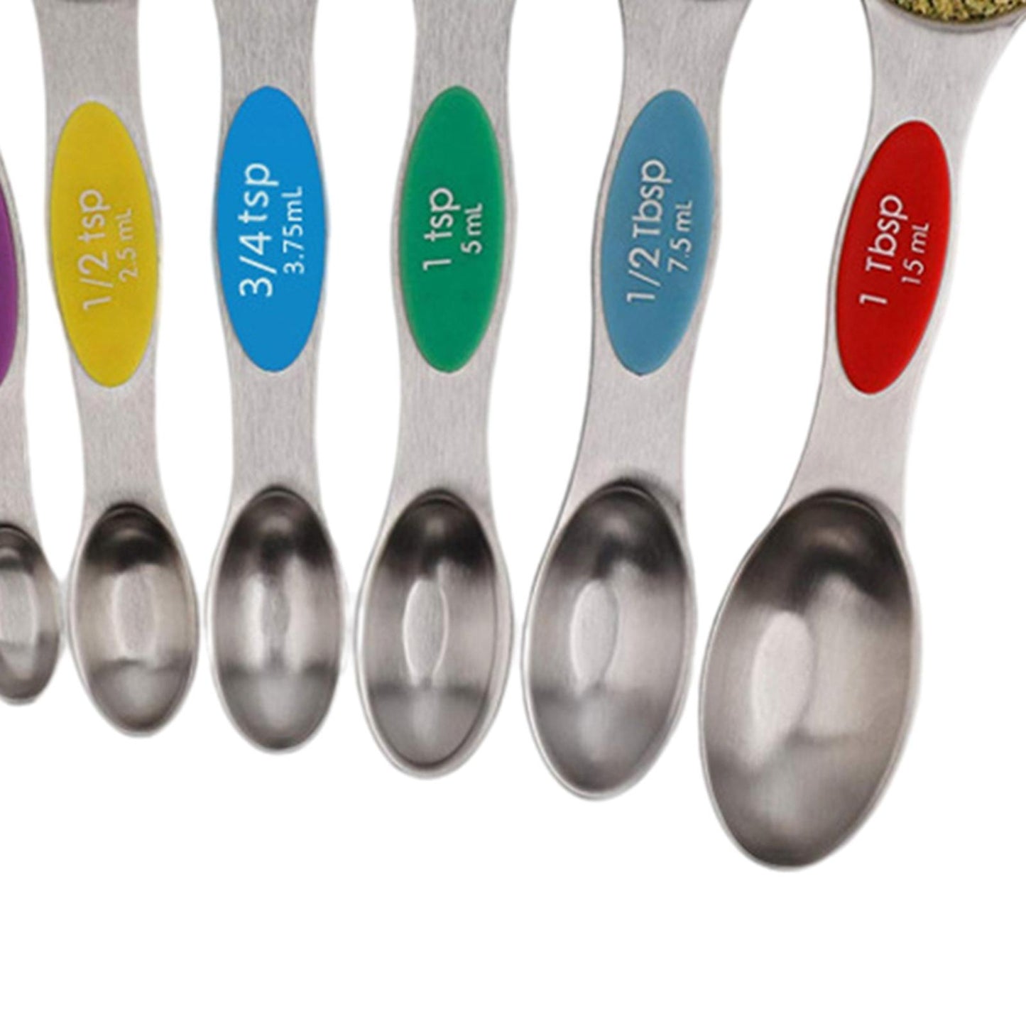 9 PCS Magnetic Measuring Spoon Dual Sided Dry Liquid Stackable Multicolor