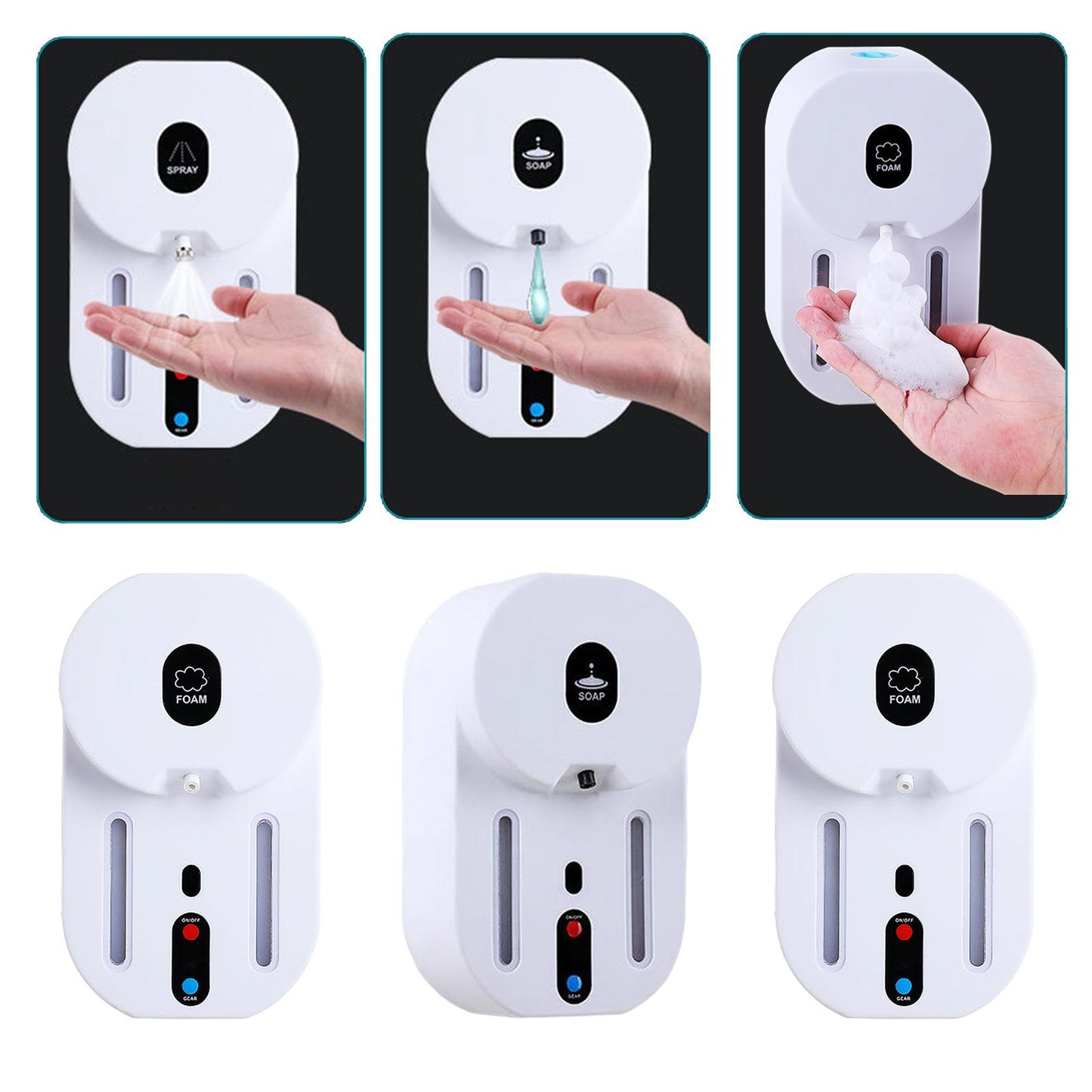 Touchless Soap Dispenser Automatic Handsfree Soap Dish Battery Foam Type