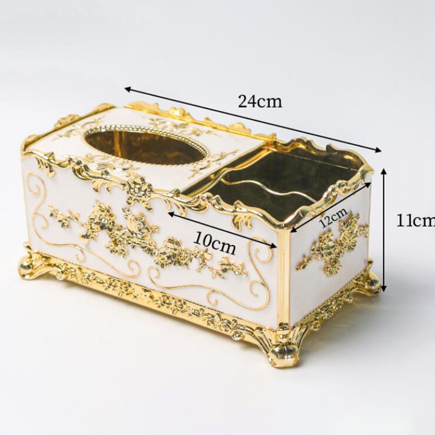 Elegant Tissue Box Cover Bedroom Napkin Case Phone Remote Controller Holder
