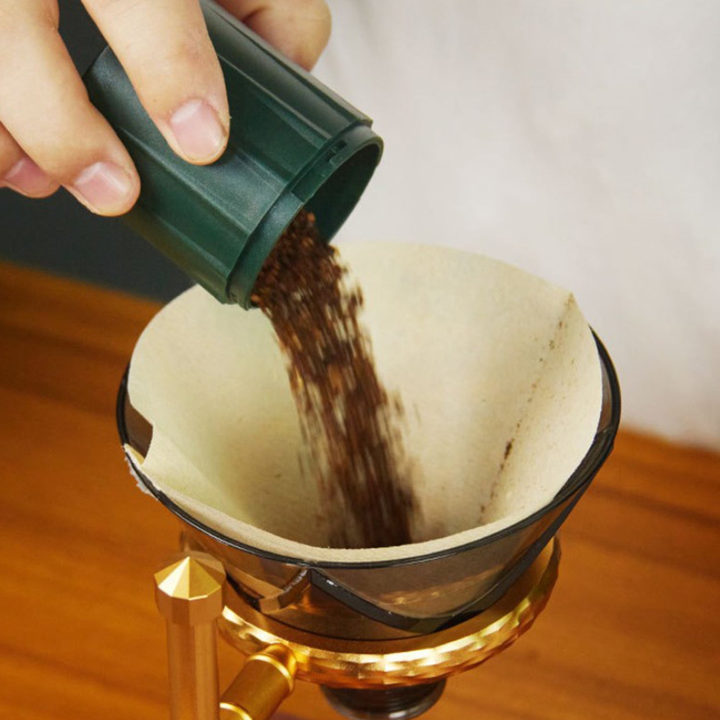 Mini Manual Coffee Bean Hand Grinder Machine Stainless Steel Burr Black