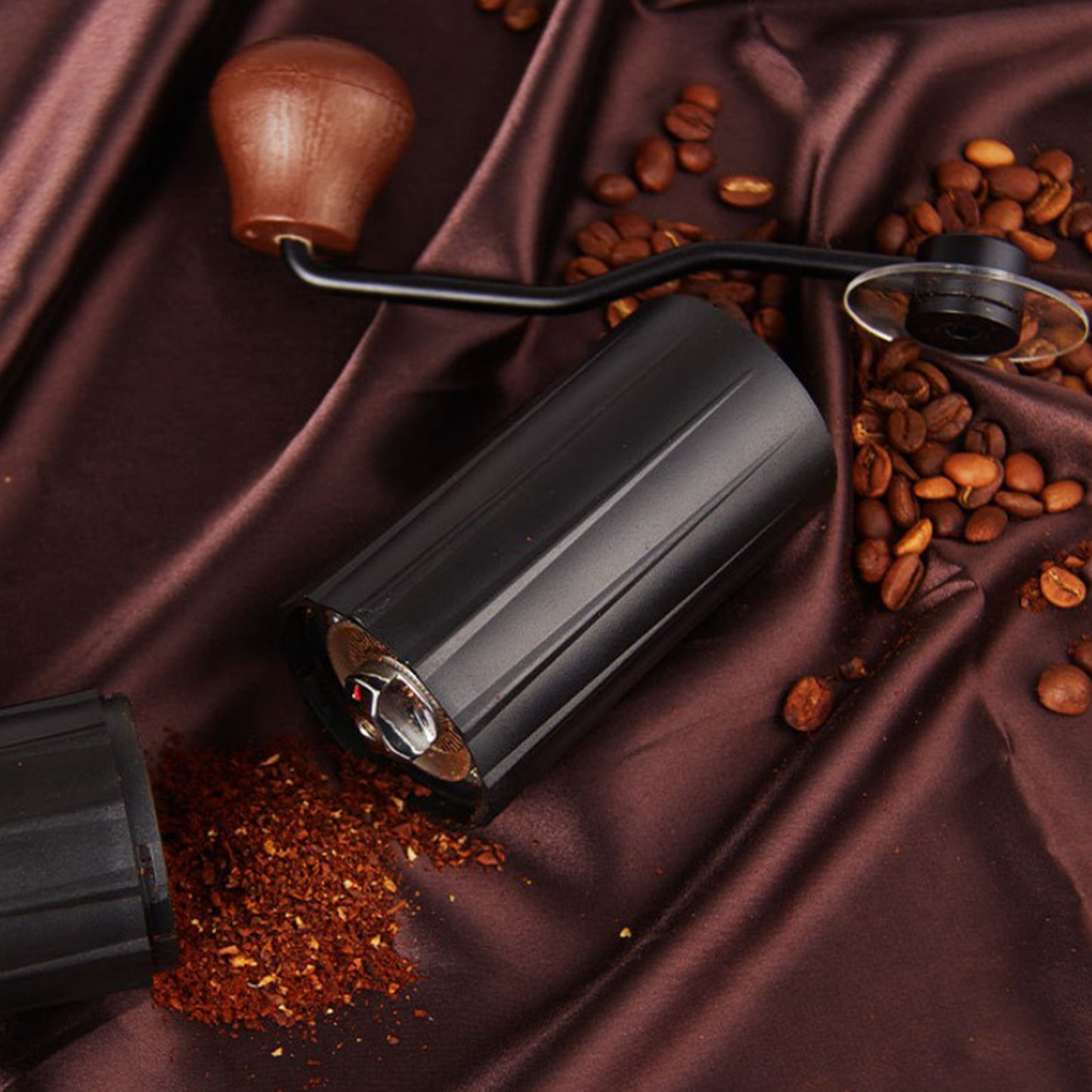 Mini Manual Coffee Bean Hand Grinder Machine Stainless Steel Burr Green