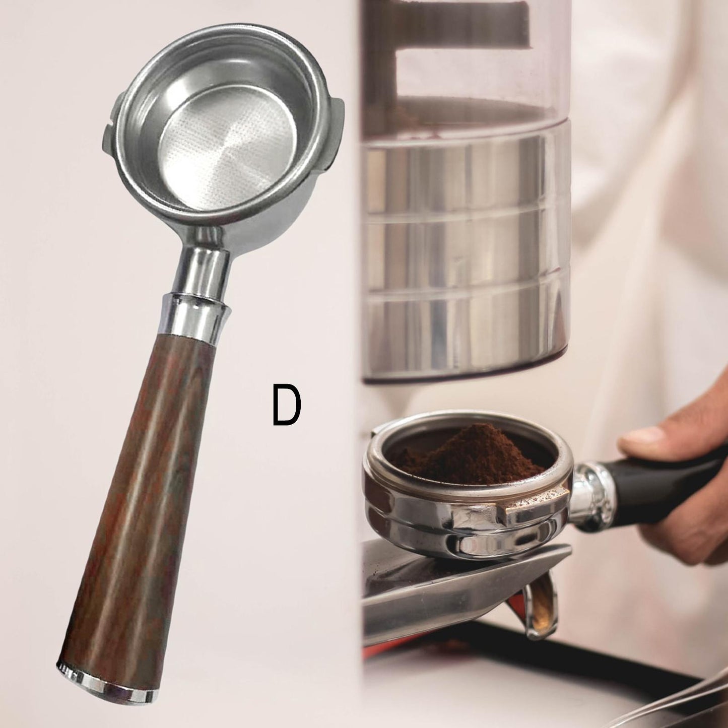 58mm Coffee Bottomless Portafilter Filter fits for Breville BES920 980 D