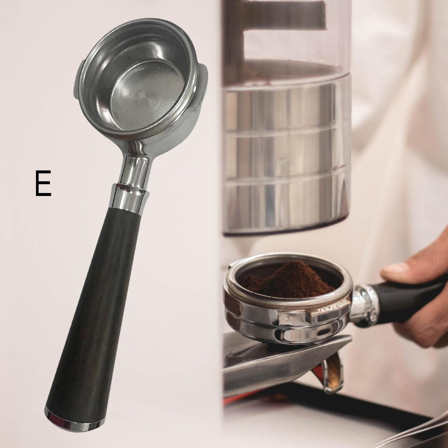 58mm Coffee Bottomless Portafilter Filter fits for Breville BES920 980 E