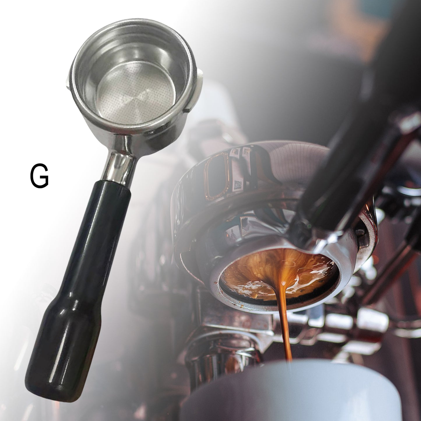 58mm Coffee Bottomless Portafilter Filter fits for Breville BES920 980 G