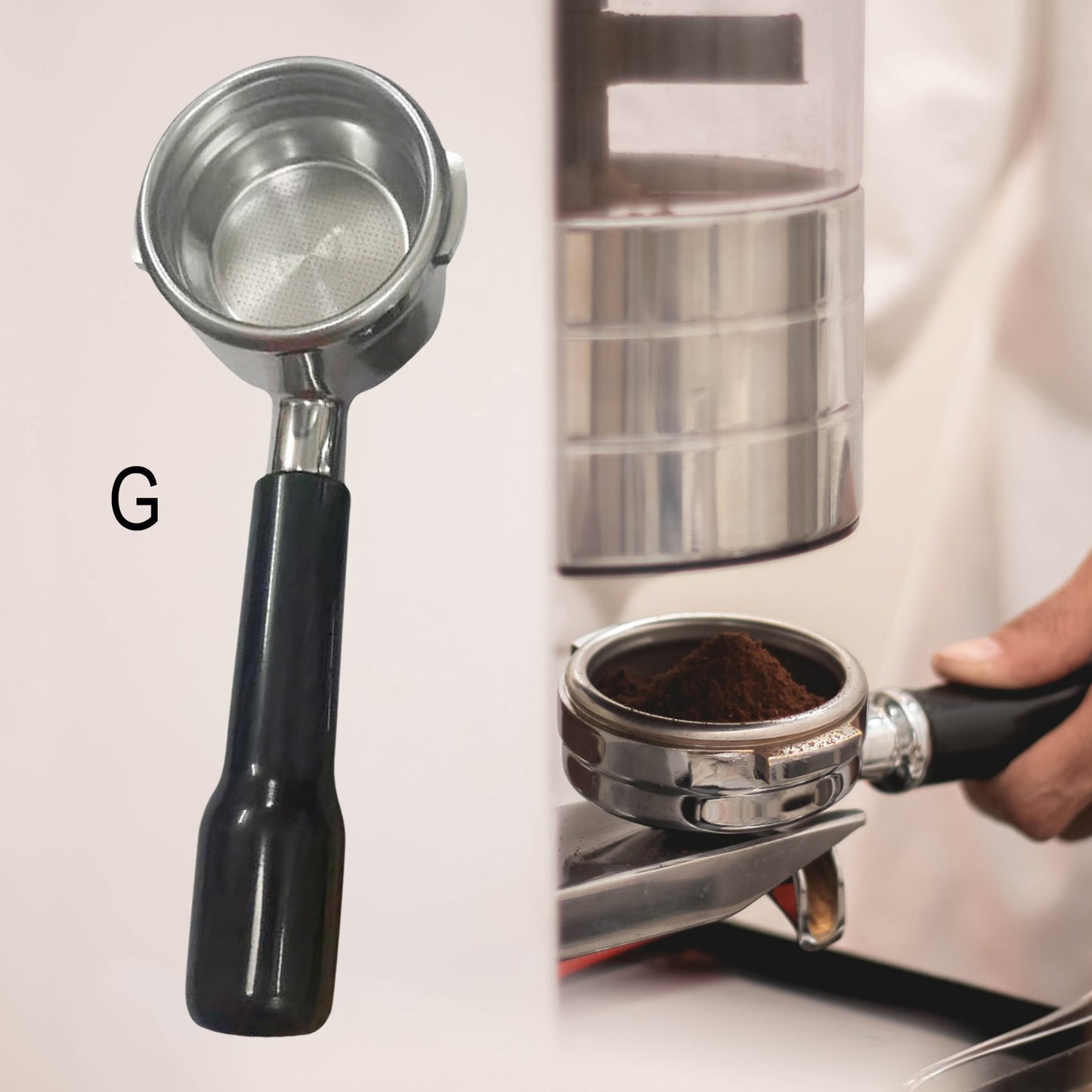 58mm Coffee Bottomless Portafilter Filter fits for Breville BES920 980 G