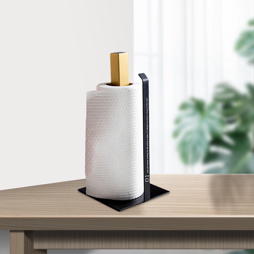 Paper Towel Holder 13 inch Dispenser Modern Standing for Kitchen Famil