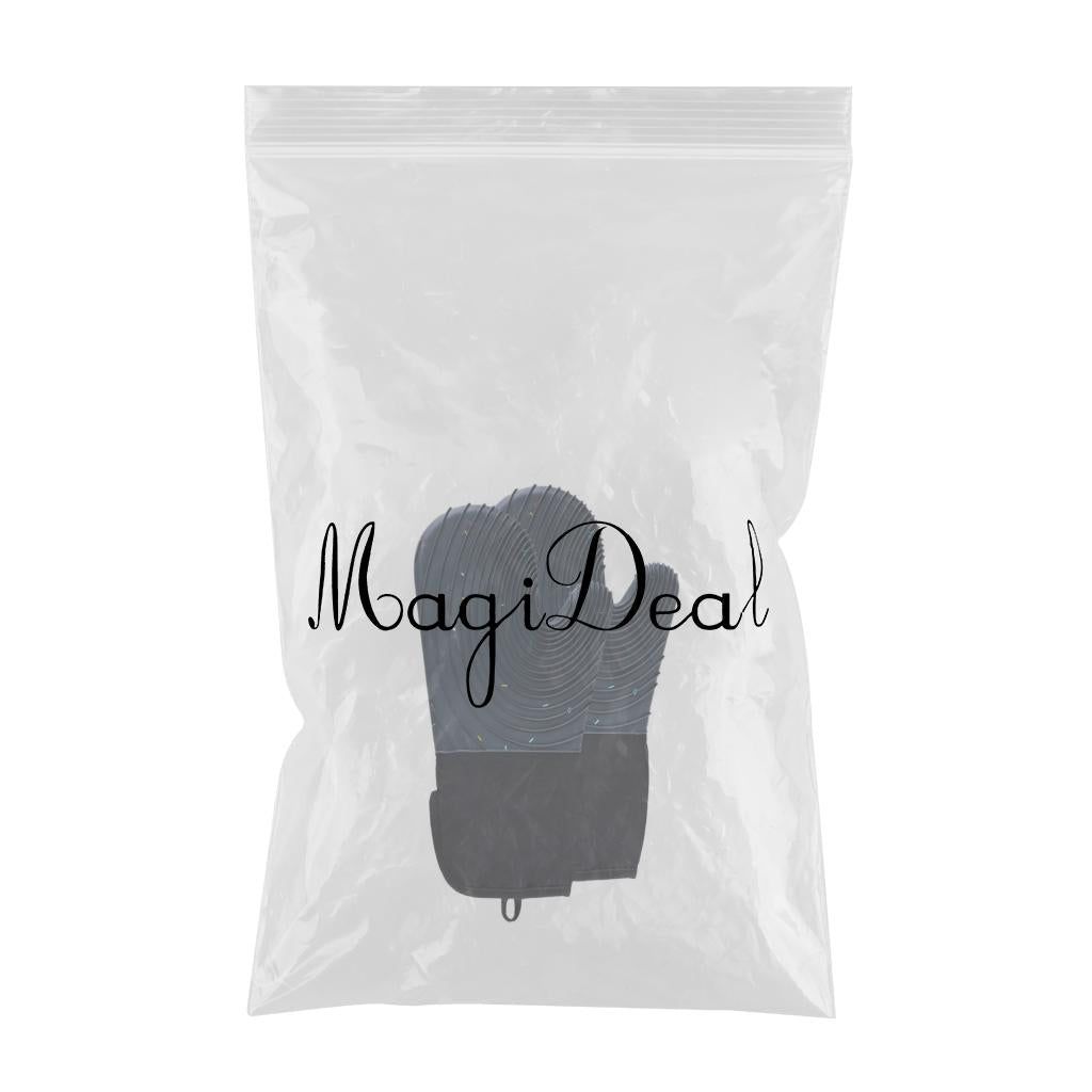 Creative Kitchen Oven Mittens Water Waterproof Mitts Heat Insulation Gloves Dark Blue
