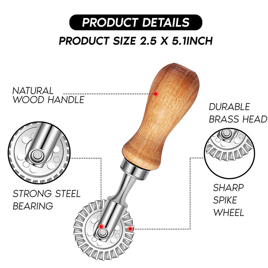 Cookies Press Stamp Set Cutter Dough Pasta Maker With Wooden Handle