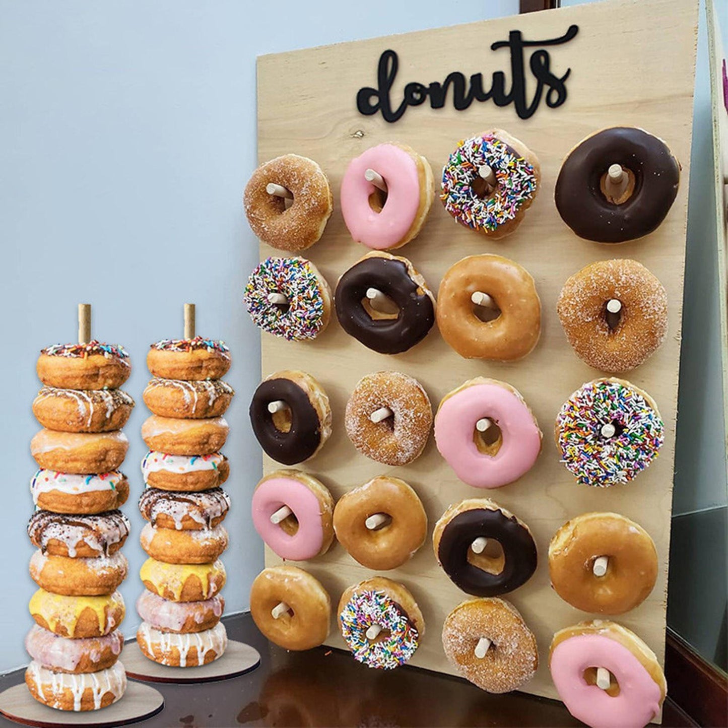Donuts Stand Wedding Suppy Donut Display Reunions Dessert Table Party Decor Heart Shaped